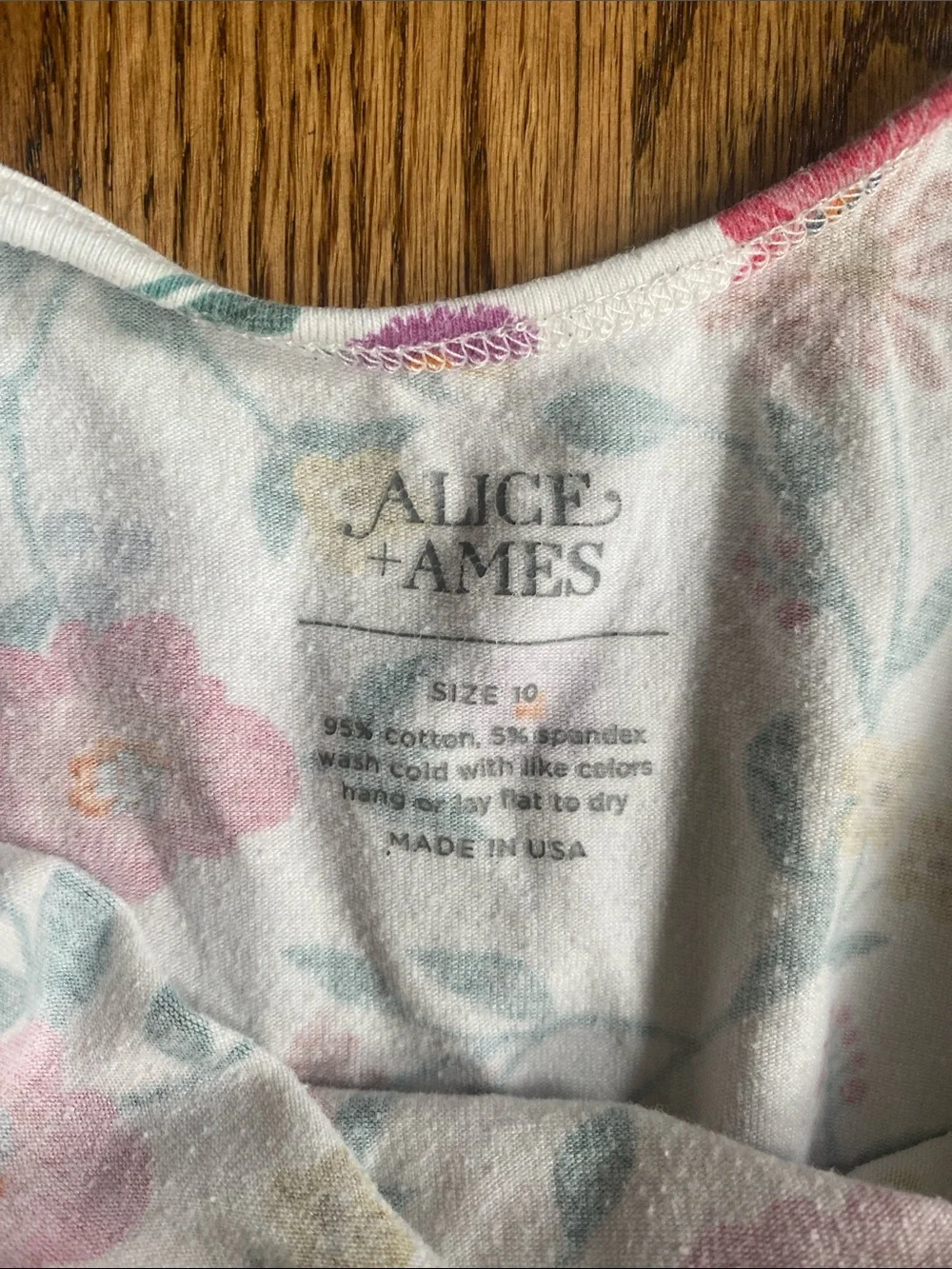 Alice+Ames floral long sleeve wide leg jumpsuit, size 10. Great, used condition